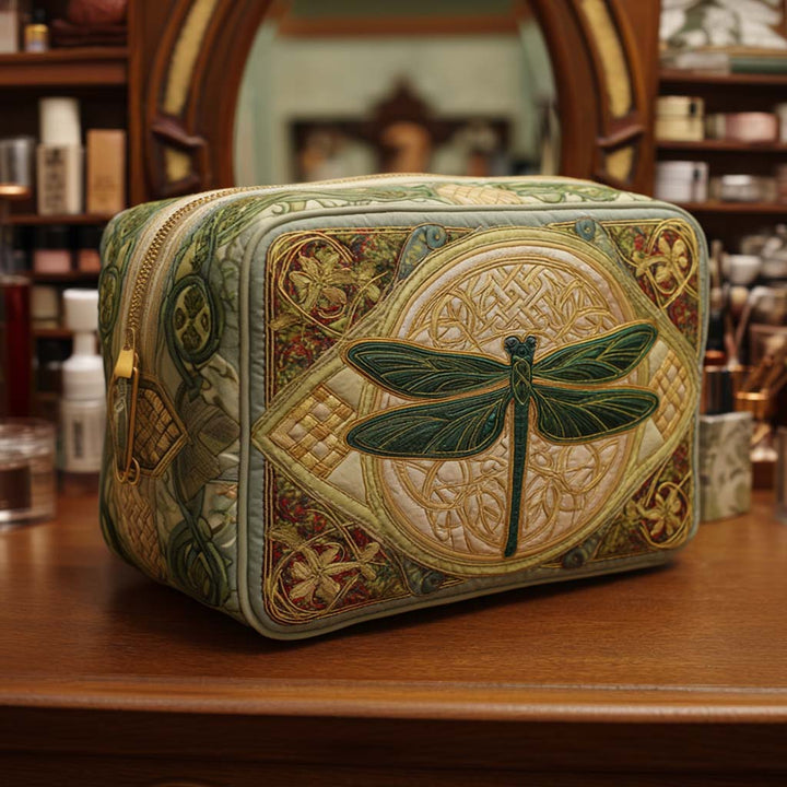 Azure Skies Quilted Cosmetic Bag