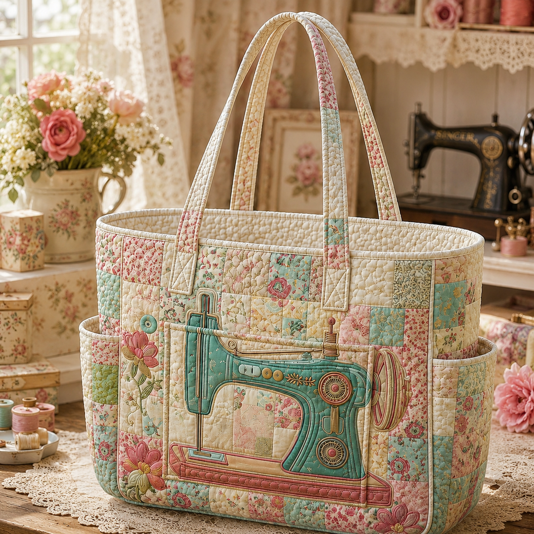 Aibhlín | Καπιτονέ τσάντα tote με καλλιτεχνικό καπιτονέ σχέδιο