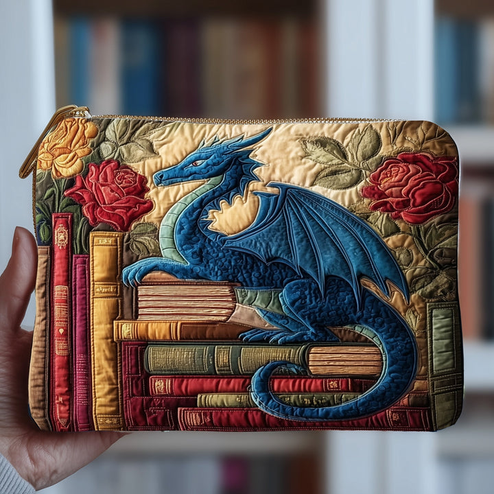 Vintage Dragon Quilted Pouch
