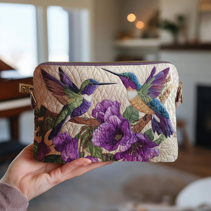 Amethyst Pair Quilted Pouch