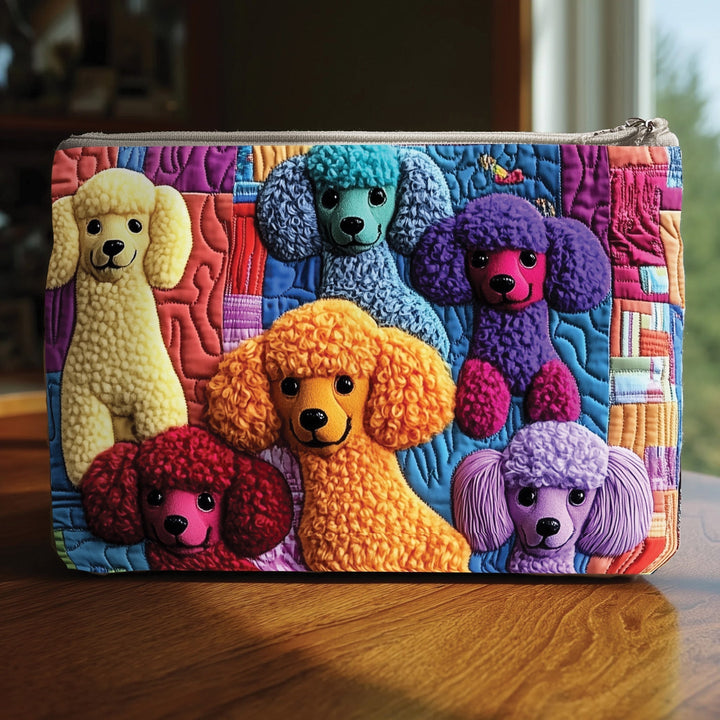 Poodle Quilted Pouch V6