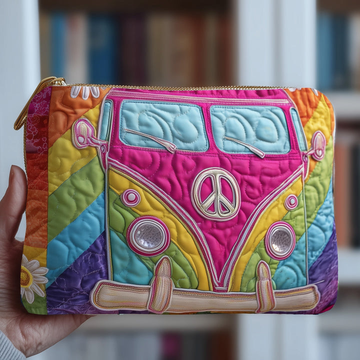 Hippie Journey Quilted Pouch