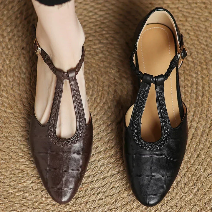 THALIA & ELENI | Charlotte — Ίσια Mary Jane με λουράκι Τ