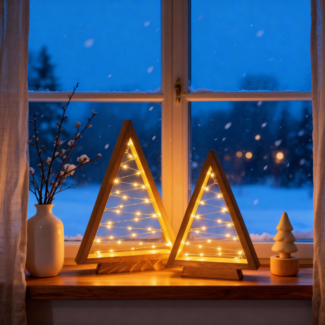 Ξύλινα τριγωνικά δέντρα