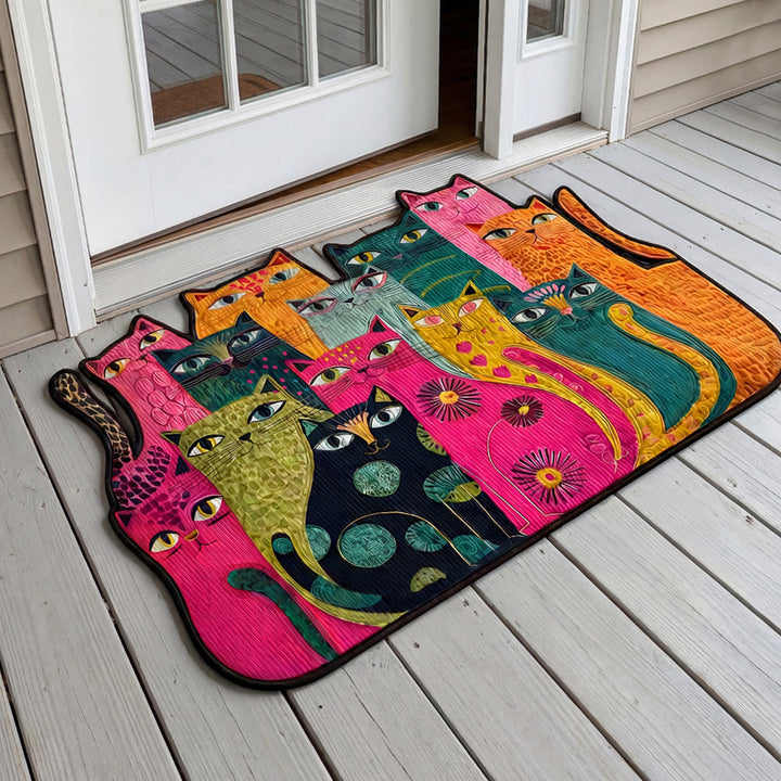 Personalized Cat-Shaped Doormat
