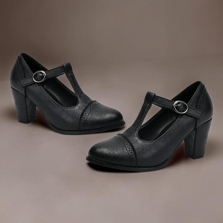 THALIA & ELENI | Sandrine — Γόβες brogue με λουράκι Τ