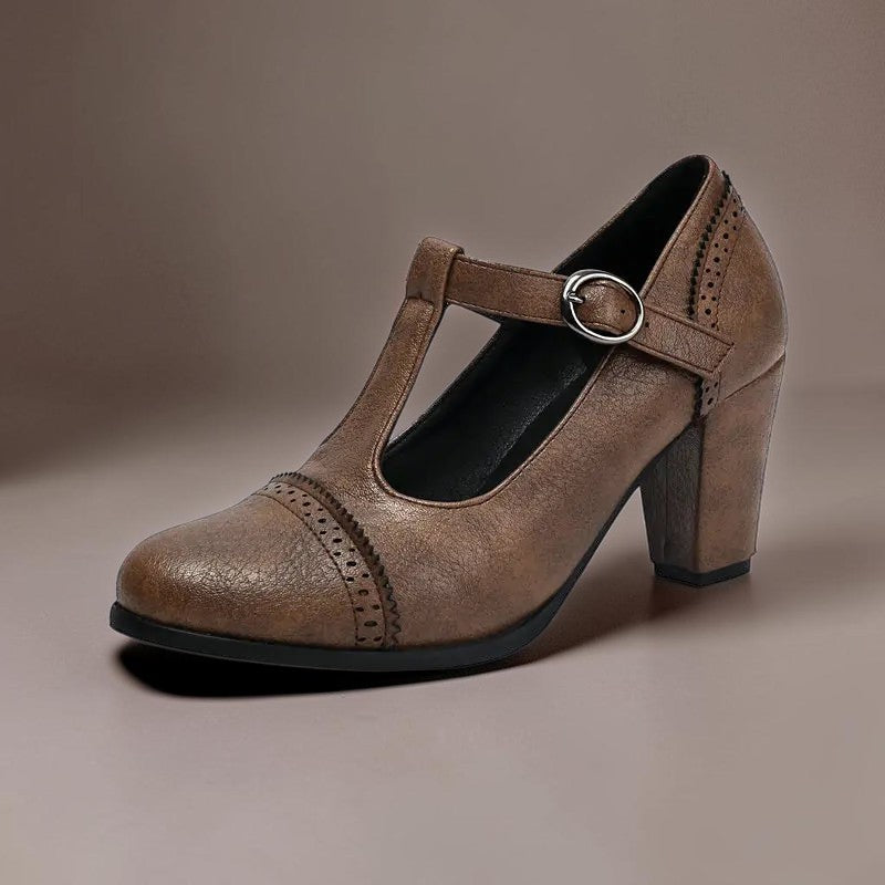 THALIA & ELENI | Sandrine — Γόβες brogue με λουράκι Τ